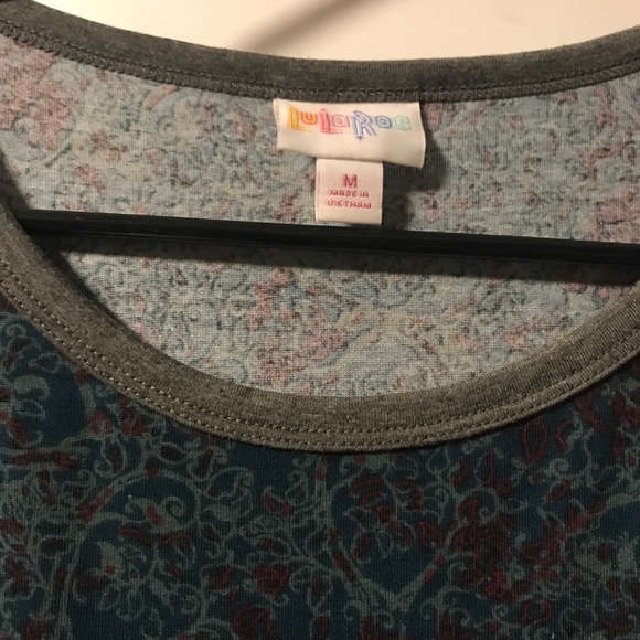 NWT Lularoe medium Julia Paisley and gray - Picture 3 of 4